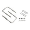 Aoje-Link Square U Bolt 2.17"(55mm) Inner Width M8 Thread 304