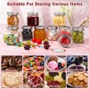 Mason Jars 10oz - 12Pack Glass Jars with Leak Proof