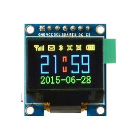 Hailege 0.95 Inch SSD1331 96x64 SPI OLED Display 3.3V-5V 7-Pin Full Colourful 65K SPI OLED Display Module for 51 STM32