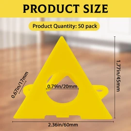 50 Pack Painting Pyramids, Yellow Pyramid Stands Painter's Painting Stands, Mini Cone Paint Stands for Canvas and Door Risers Support, Paint Pouring Suppliers, Cabinet Paint for Painter Elevated, Canvas Stand