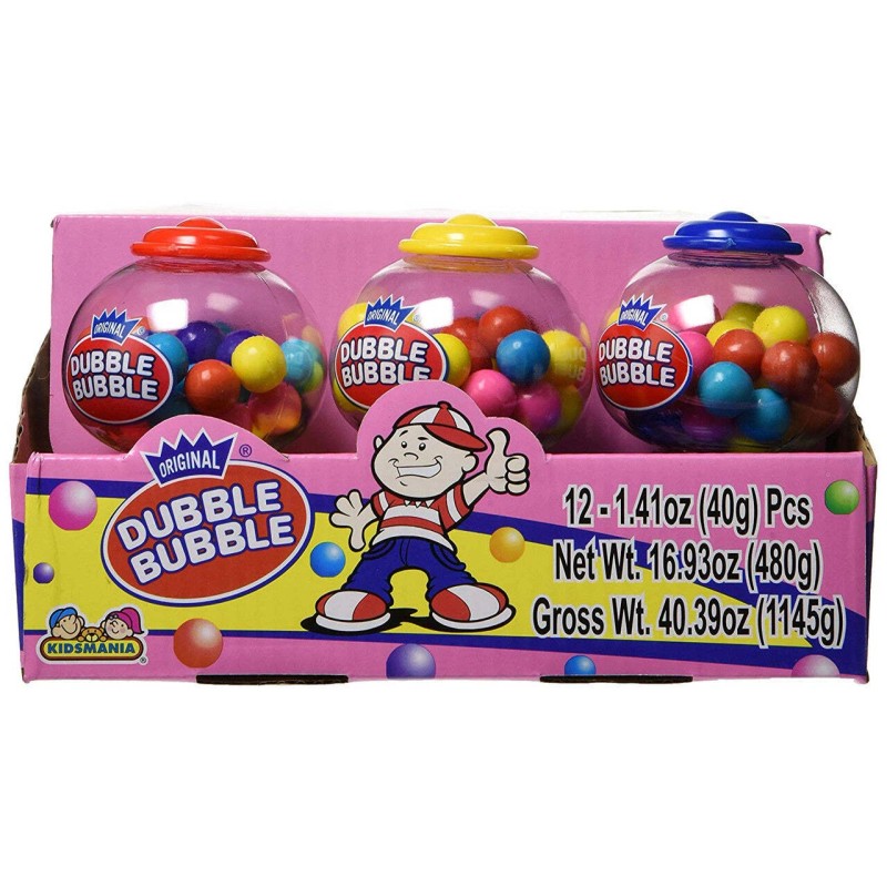 Kidsmania Dubble-Bubble Mini Gumball Machine (12 Units) 1.15kg/16.93oz