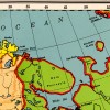 Antiguos Maps Bacon's Standard Wall MAP of EUROPE circa 1921