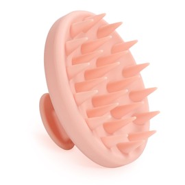 Meartchy Silicone Scalp Massager, Scalp Scrubber for Hair Growth with Soft Bristles, Scalp Exfoliator Brush Dandruff Removal Shampoo Brush for Wet Dry Scalp Care (Pale Pink)