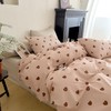 YASMENG Bed Linen 135 x 200 cm Cotton Dog Tooth