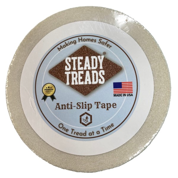 Steady Treads - 60FT Roll, Non-Slip Adhesive Grit Tape -