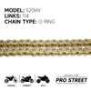 HILAKE 520 Motorcycle Chain 114 Links O-Ring Heavy Duty Drive