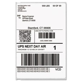 OfficeSmartLabels 4x6 inch Shipping Labels, 220 Labels per Roll