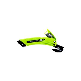 Right Handed 3-in-1 Safety Cutter, Tape Splitter, Film Cutter S5R, Green (New Version)