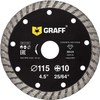 GRAFF Diamond Disc 115 mm for Stone, Concrete, Tiles, Natural