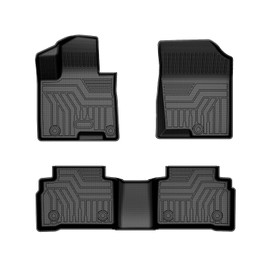 Mixsuper Floor Mats for Hyundai Tucson 2024 2023 2022 (Not for Hybrid Models) All Weather Floor Liners 1st and 2nd Row Set Black