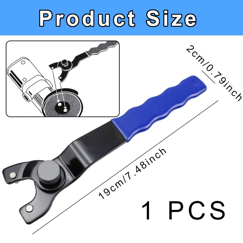 Fogcosy Angle Grinder Key, Grinder Wrench Universal Adjustable Grinders Spanner