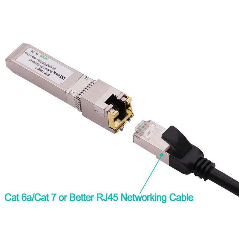 Wiitek 10G SFP+ to RJ45 Copper Modules, 1.25G/2.5G/5G/10GBase-T Ethernet Copper