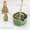 MestectPET Matcha Bowl with Spout, Matcha Stirrer and Stand, Matcha