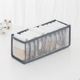 Mesh material partition organizer 1P (11 spaces) Black 10ea