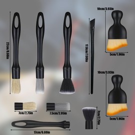 Car Wash Brushes Set of 6 Detail Brushes Gap Cleaning Body Car Wash Brushes Soft Non-Scratch Wheel Brush Ventilation Detailing Brush Car Cleaning Brush Car Wash Supplies