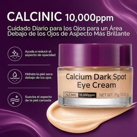 Crema de ojos calcio para manchas oscuras, paquete de 2 | Crema de ojos antienvejecimiento para ojeras, flacidez y elasticidad