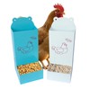 Chicken Oyster Shell Feeder and Automatic Gravity Chicken Feeder Combo