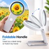 30X/10X LED Magnifying Glass for Reading – Foldable Handle and