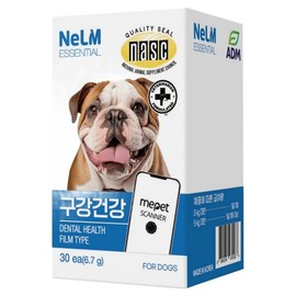 Mipet dog Naelum essential film nutritional supplement, 1 piece, oral tartar management, 30 tablets / 미펫 강아지 낼름 에센셜 필름 영양제, 1개, 구강치석관리, 30정