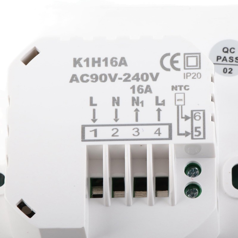 Smart Thermostat with LCD Display, 16A Keypad Temperature Controller for