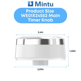 Main Timer Knob Replacement for GE GTD45EASJ0WS GTD45EASJ1WS GTD45EASJ2WS GTD45GASJ0WS GTD45GASJ1WS GTD45GASJ2WS GTX33EASK0WW GTX33GASK0WW