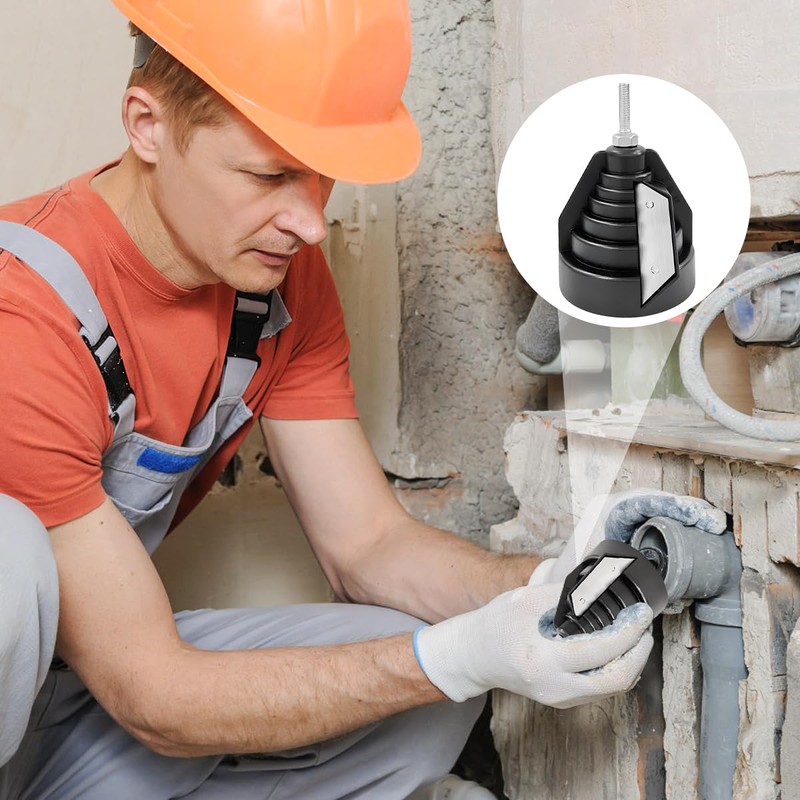 Plastic Pipe Chamfer Tool, PVC PP PE Pipe Deburrer, Pipe