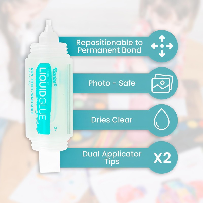 Darice Liquid Glue 3 Pack - 1 Oz Adhesive Glue