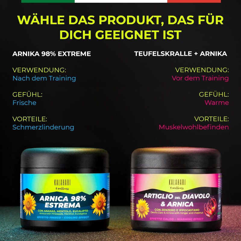 Kalahari Arnica 98% Gel - Extreme and Extra Strong Reinforced