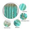 Umpoo Turquoise Marble Shower Curtain 72x78 Inch Abstract Gold Quicksand