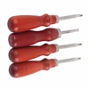 4 Pcs Leather Edger Leather Edge Chamfering Knife Sharpener Hand