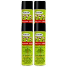 4 Cans of Polymat 777 Foam Speaker Box Carpet Car Auto Liner and Fabric Spray Glue Adhesive