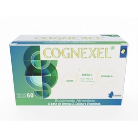 EXELTIS RETHINKING HEALTHCARE Cognexel: Colina, Omega 3 (DHA 1000 mg, EPA 142.80 mg) y Vitamina D