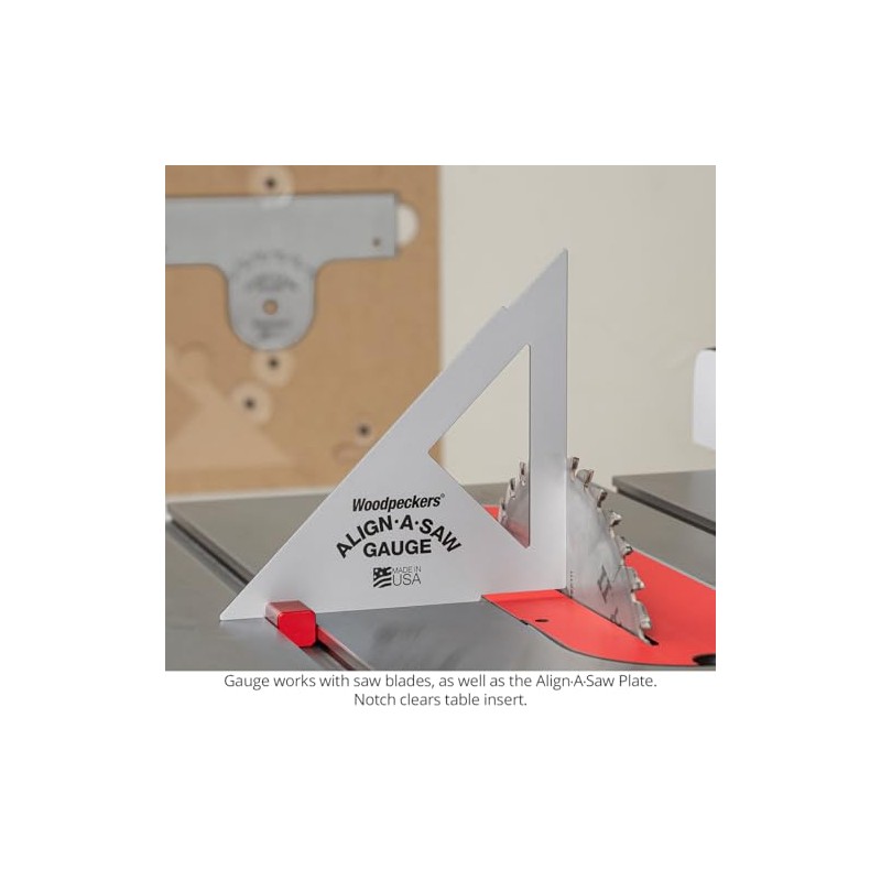 Woodpeckers Align-A-Saw System, Table Saw Alignment & Setup Tool, Saw