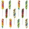 The Dreidel Company Rainbow Twist Lollipop, Mixed Fruit Flavor, Individually
