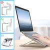 NTEK Adjustable Laptop Stand with Mesh Ventilation—Foldable & Portable Laptop
