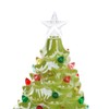 Vintage Green Lighted Ceramic Christmas Tree