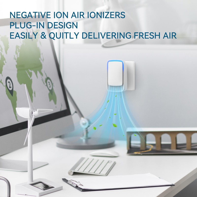 Air Ionizers for Home, Plug In Negative Ion, Quiet Operation