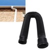 Rain Gutter Downspout Extension, Flexible PE Extendable Drain Away Extender,