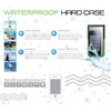 TouchAbility Waterproof Hard Case Cover For Small Mobile Phones (Blue
