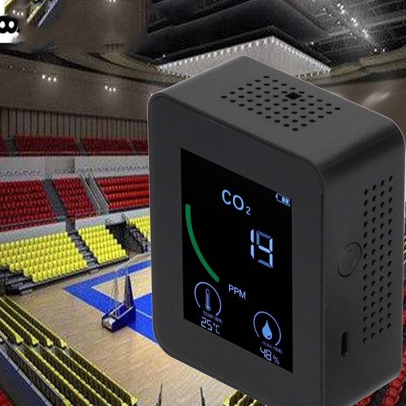 Air Quality Detector Digital USB Charging Carbon Dioxide Monitor Temperature