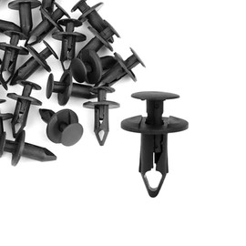 Partuto 30pcs 10mm Plastic Retainer Rivet Fastener Fender Car Bumper Push Type Clips Replacement