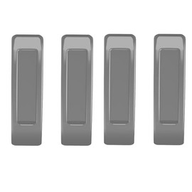 ShysTech Self-Adhesive Pull Handles 4 Pack, Handle Helper for Kitchen Cabinet Knobs Drawer Window Sliding Closet Push Pull Helper Stick-on Handles (Grey)