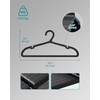 ABHENG 50 Pack Clothes Hangers, Non Slip Plastic Coat Hangers,