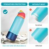 Botella de agua de silicona Boot, Bling antideslizante manga protectora