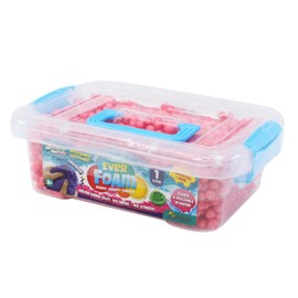 Slimy Ever Foam - 1 Litre Ultimate Sensory Original Cloud Slime Play Mass that Never Dries, for Creative Kneading and Modelling Fun - Also in Water, Colour: Pink