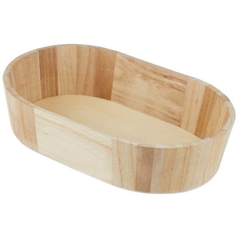 Artemio VIBOV Oval Log Basket, Beige, 28 x 6 x