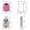 CONGNI 100pcs SG-55 AG-60P WSD-60 Plasma Cutter Consumables，Plasma Cutter Cutting