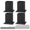 VEVOR 6x6 Post Base 4 Pcs, Inner Size 5.6x5.6 inch