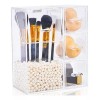 Putwo Organizador De Maquillaje Putwo Con 2 Soportes Para Brochas