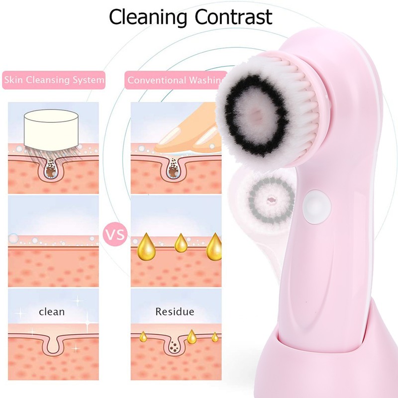6-In-1 Face Cleaning Brush USB Charging Face Deep Cleansing Machine